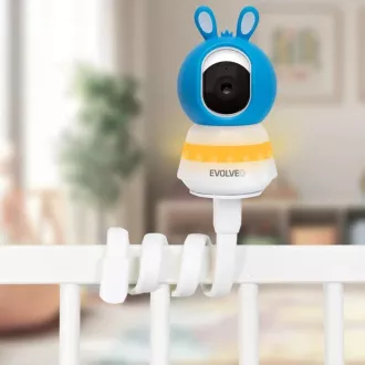 EVOLVEO Baby Monitor N5, Set de monitorizare video pentru bebeluși cu supraveghere la 360°, comunicare bidirecțională și cântece de leagăn, Albastru EVOLVEO Baby Monitor N5, Set de monitorizare video pentru bebeluși cu supraveghere la 360°, comunicare bidirecțională și cântece de leagăn, Albastru