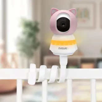 EVOLVEO Baby Monitor N5, Set de monitorizare video pentru bebeluși cu supraveghere la 360°, comunicare bidirecțională și cântece de leagăn, roz EVOLVEO Baby Monitor N5, Set de monitorizare video pentru bebeluși cu supraveghere la 360°, comunicare bidirecțională și cântece de leagăn, roz