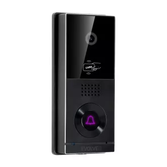EVOLVEO DoorPhone AHD10, Kit videointerfon WiFi pentru acasă cu control ușă și RFID, Monitor negru-argintiu de 10", 32GB