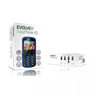 EVOLVEO EasyPhone XS, telefon mobil pentru seniori, albastru