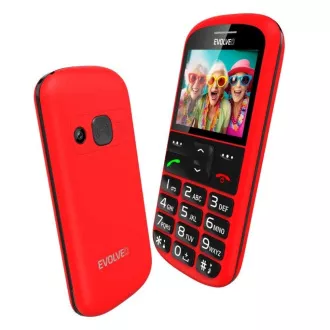 EVOLVEO EasyPhone XS, telefon mobil pentru seniori, roșu