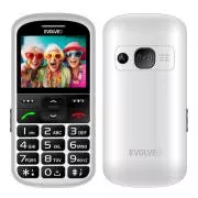 EVOLVEO EasyPhone XS, telefon mobil pentru seniori, alb