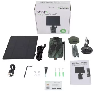 EVOLVEO StrongVision Solar 4G, cameră capcană cu 4G, aplicație și panou solar