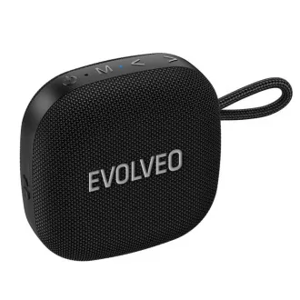 EVOLVEO TopSound, boxă Bluetooth wireless impermeabilă cu radio, neagră