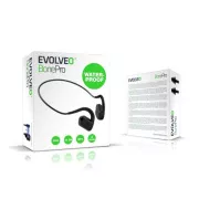 Căști wireless EVOLVEO BonePro MP3 32GB, model pomeți, negre