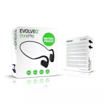 Căști wireless EVOLVEO BonePro MP3 32GB, model pomeți, negre