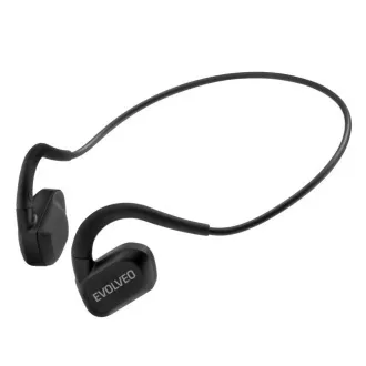 Căști wireless EVOLVEO BonePro MP3 32GB, model pomeți, negre