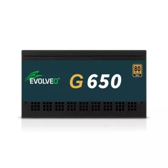 Sursă de alimentare EVOLVEO G650 650W, 80+ GOLD, ATX 3.1, aPFC, ventilator de 140 mm