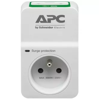 APC Essential SurgeArrest 1 prize cu încărcător USB 5V, 2.4A cu 2 porturi, 230V Franța
