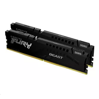 KINGSTON DDR5 64GB DIMM (Kit de 2) 6000MT/s CL40 FURY Beast Black XMP