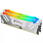 KINGSTON DDR5 DDR5 32GB DIMM (Kit de 2) 6000MT/s CL32 FURY Renegade White RGB XMP