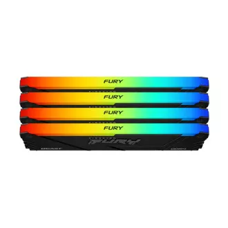 KINGSTON DDR4 DDR4 32GB DIMM (Kit de 4) 3600MT/s CL17 FURY Beast RGB, XMP