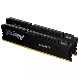 KINGSTON DIMM DDR5 32GB (Kit de 2) 6000MT/s CL30 ECC FURY Beast EXPO Negru