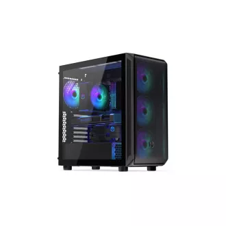 Carcasă ENDORFY Arx 700 ARGB, Panou lateral transparent, ATX, Ventilatoare ARGB 4x140mm, neagră