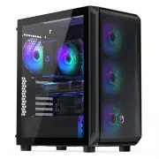 Carcasă ENDORFY Arx 500 ARGB, Panou lateral transparent, ATX, Ventilatoare ARGB 4x140mm, neagră