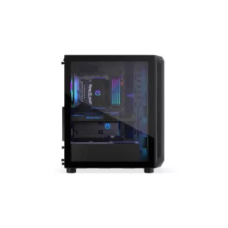 Carcasă ENDORFY Arx 500 ARGB, Panou lateral transparent, ATX, Ventilatoare ARGB 4x140mm, neagră