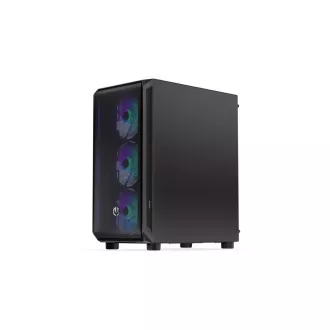 Carcasă ENDORFY Arx 500 ARGB, Panou lateral transparent, ATX, Ventilatoare ARGB 4x140mm, neagră