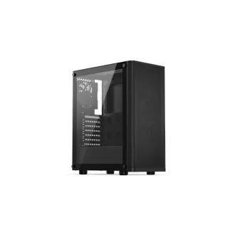 Carcasă ENDORFY Ventum 200 ARGB, panou lateral transparent, ATX, 4 ventilatoare ARGB de 120 mm, neagră