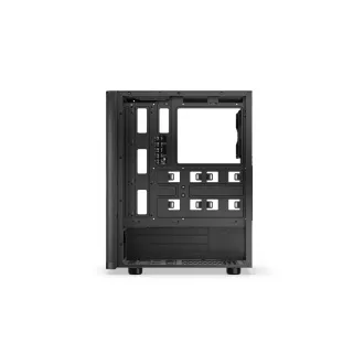 Carcasă ENDORFY Ventum 200 ARGB, panou lateral transparent, ATX, 4 ventilatoare ARGB de 120 mm, neagră