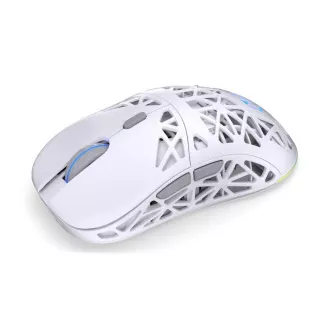 Mouse de gaming Endorfy LIV Wireless Onyx Alb, Wireless, ARGB, alb