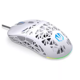 Mouse de gaming Endorfy LIV Onyx Alb, cu fir, ARGB, alb