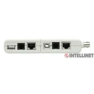 Tester de cabluri Intellinet, 4 în 1, RJ11, RJ45, USB și BNC