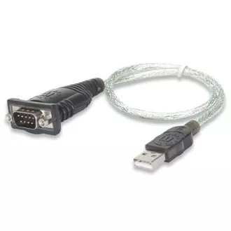 Convertor MANHATTAN USB la port serial (USB AM / DB9M, RS232), blister