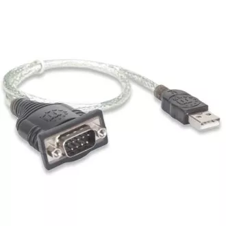 Convertor MANHATTAN USB la port serial (USB AM / DB9M, RS232), blister
