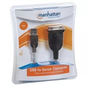 Convertor MANHATTAN USB la port serial (USB AM / DB9M, RS232), blister