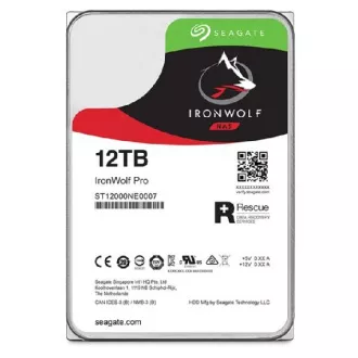 HDD SEAGATE 12TB IRONWOLF PRO (NAS), 3.5", SATAIII, 7200 RPM, Cache 256MB, CMR