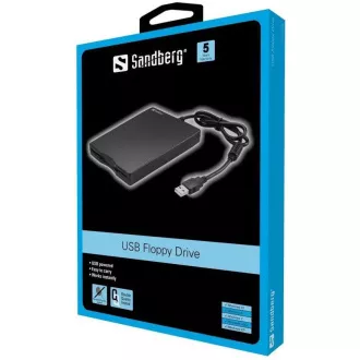 Unitate de dischetă USB externă Sandberg de 3,5 "