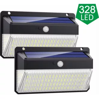 Lumină LED solară de exterior Viking M328 cu senzor de mișcare, set 2 buc Lumină LED solară de exterior Viking M328 cu senzor de mișcare, set 2 buc