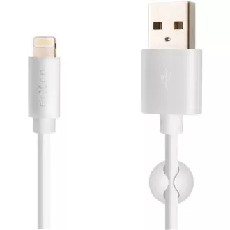 Cablu de date și încărcare fix, USB-A -> Lightning (MFI), 20 W, lungime 2 m, alb