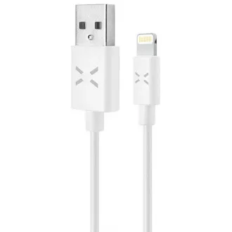 Cablu de date și încărcare fix, USB-A -> Lightning (MFI), 20 W, lungime 2 m, alb