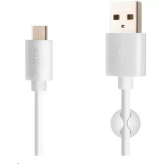 Cablu de date și încărcare fix, USB-A -> USB-C, 20 W, lungime 1 m, alb