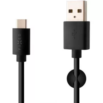 Cablu de date și încărcare fix, USB-A -> USB-C, 20 W, lungime 1 m, negru