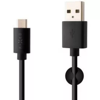 Cablu de date și încărcare fix, USB-A -> USB-C, 20 W, lungime 2 m, negru