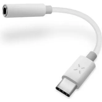 Reducere FIXED USB-C la jack de 3,5 mm cu cip DAC, alb Reducere FIXED USB-C la jack de 3,5 mm cu cip DAC, alb