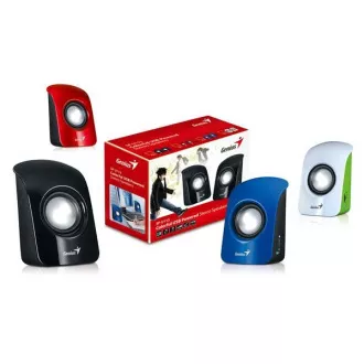 Difuzor GENIUS SP-U115, difuzor portabil, alimentare USB, alb-verde Difuzor GENIUS SP-U115, difuzor portabil, alimentare USB, alb-verde