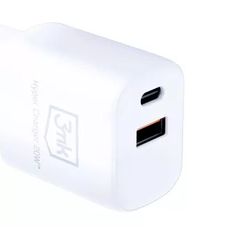 Încărcător de rețea 3mk - Hyper Charger 20W, alb