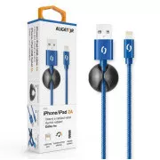ALIGATOR cablu de date PREMIUM 2A, Lightning, albastru
