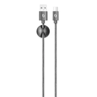 ALIGATOR cablu de date PREMIUM 2A, USB-C, negru