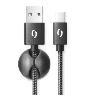 ALIGATOR cablu de date PREMIUM 2A, USB-C, lungime 2 m, negru