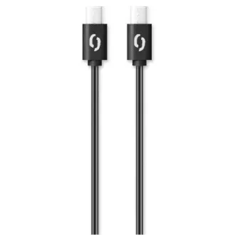ALIGATOR cablu de date POWER 60W, USB-C/USB-C 3A, lungime 1 m, negru