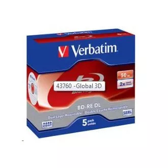 VERBATIM BD-RE DL (pachet de 5) Blu-Ray / Jewel / 2x / 50GB VERBATIM BD-RE DL (pachet de 5) Blu-Ray / Jewel / 2x / 50GB