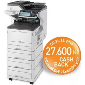 Oki MC853dnv A3 23 ppm ProQ2400DPI, PCL / PS, USB, LAN (Imprimare / Scanare / Copiere / Fax), HDD de 250 GB