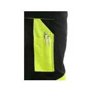 Pantaloni cu talie CXS SIRIUS BRIGHTON, negru-galben, marimea 46