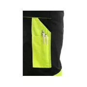 Pantaloni cu talie CXS SIRIUS BRIGHTON, negru-galben, marimea 48