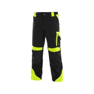 Pantaloni cu talie CXS SIRIUS BRIGHTON, negru-galben, marimea 50