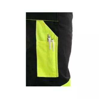 Pantaloni cu talie CXS SIRIUS BRIGHTON, negru-galben, marimea 58